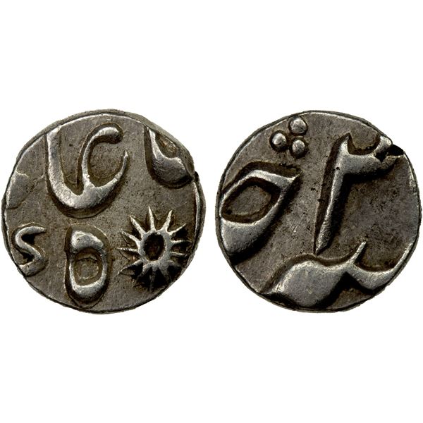 BENGAL PRESIDENCY: AR 1/16 rupee (0.72g), "Murshidabad", year 2, EF