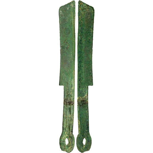 WARRING STATES: State of Zhou, 300-250 BC, AE knife money (8.49g), VF