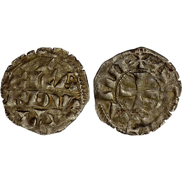 ANGLO-GALLIC: Richard I  the Lionheart , duke of Aquitaine, 1172-1189, BI obol (0.33g), Choice VF