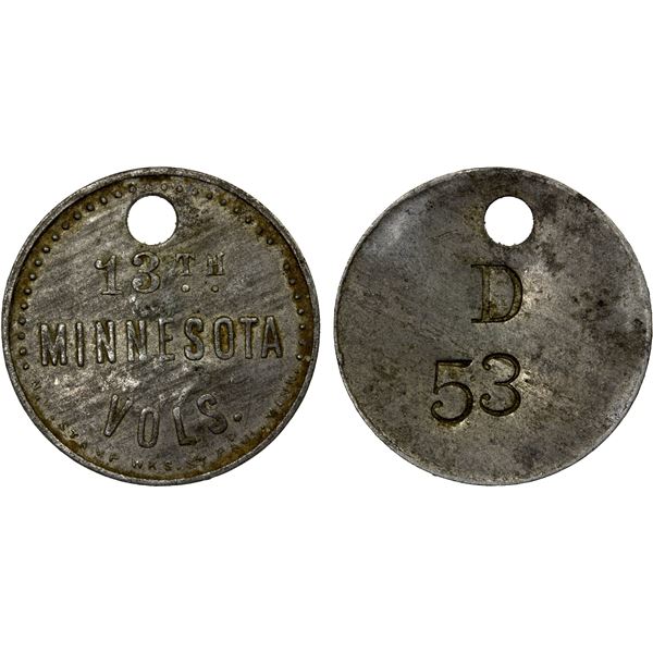 Tokens Fort UNITED STATES: Military Tokens, Fort Snelling, VF