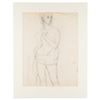 Image 2 : Edie Sedgwick Original Self Portrait Model Sketch (circa 1965)