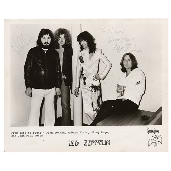 Led Zeppelin Signed Photograph