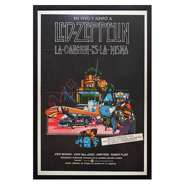 Led Zeppelin Original 'The Song Remains the Same' Movie Poster (Argentina)