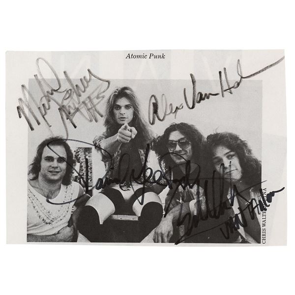 Van Halen Signed Photograph