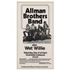 Image 1 : Allman Brothers Band 1971 Charlotte Coliseum Concert Poster