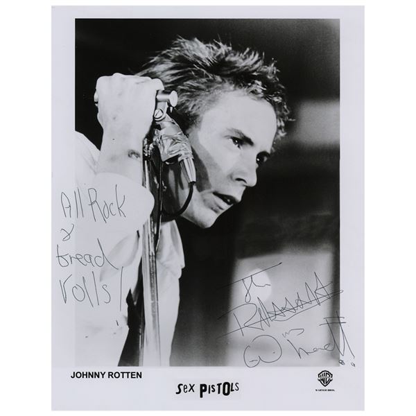 Sex Pistols: Johnny Rotten Signed Photograph