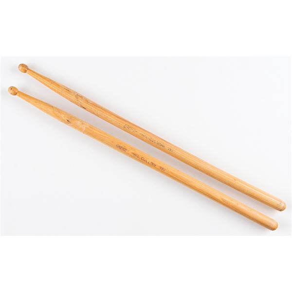 Phil Collins Drum Sticks (Attested as Stage-Used)