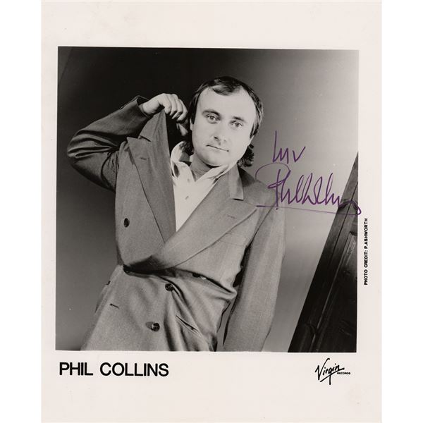 Phil Collins Signed Photograph