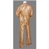 Image 3 : Prince's Stage-Worn Gold Sequin Two-Piece Suit