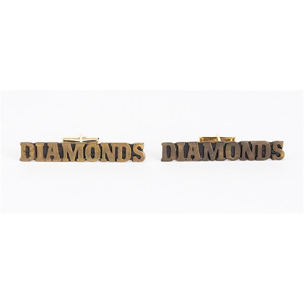 Prince's Personally-Worn Pair of 'Diamonds' Cufflinks