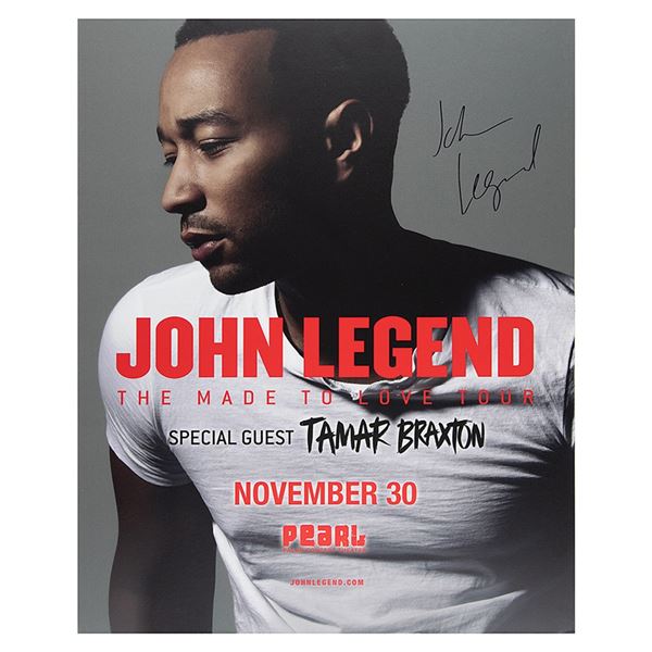 John Legend Signed Concert Poster