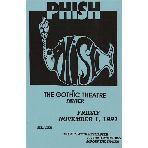 Phish 1991 Gothic Theatre Concert Poster