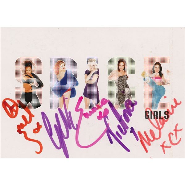 Spice Girls Signed Postcard