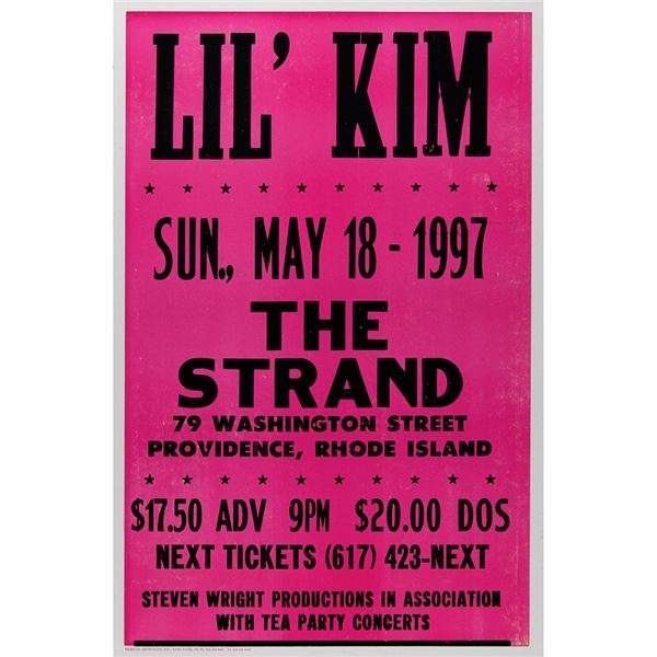 Lil' Kim 1997 Providence Concert Poster