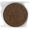 1920 Canadian One Cent , FIRST YEAR OF SMALL COIN