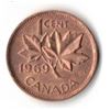Image 1 : 1969 Canadian One Cent