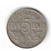Image 1 : 1922 Canadian Five Cent Piece