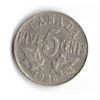 Image 1 : 1936 Canadian Five Cent Piece
