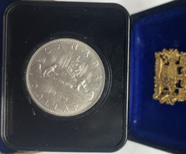 1969 Canadian Silver Dollar In Case 1969-canadian-silver-dollar-in-case