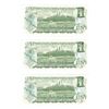 Image 2 : 1973 Wilson and Bouey THREE Consecutive Bills UNCIRCULATED CRISP