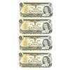 Image 1 : 1973 Wilson and Bouey  FOUR Consecutive Bills UNCIRCULATED CRISP