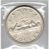 Image 1 : 1957 Canadian SILVER One Dollar Coin