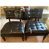 Image 1 : 2 Ashley Furniture Black  Living Room Chairs 35" x 27" x 25"