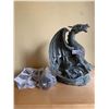 Image 1 : Large Fantasy Dragon Spouting Statue, New, with Pump.