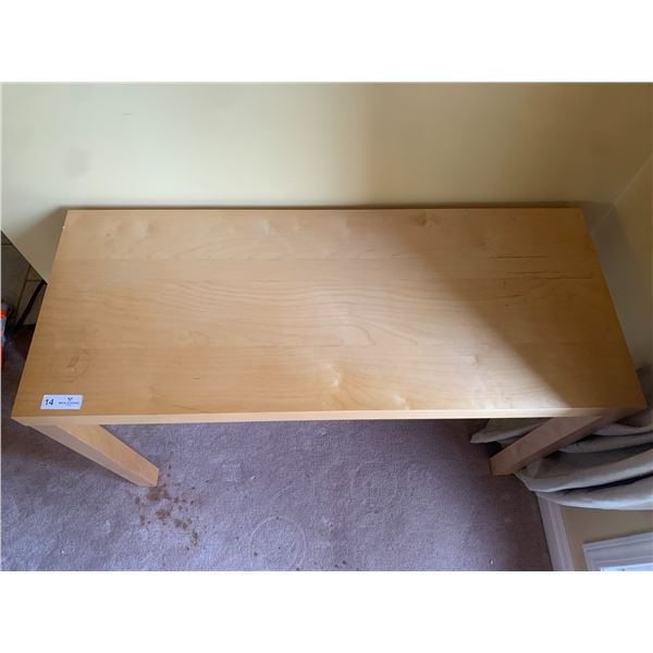 Ikea Natural Beech Lack Accent Table 28" x 44" x 18"