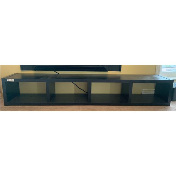 Ikea Black Compartment Table/Shelf 72" x 12" x 12"