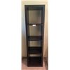 Image 1 : Ikea Black Compartment Bookcase, 59" x 17" x 16"