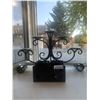 Image 3 : Lot of Large Metal and Glass Candle Holders