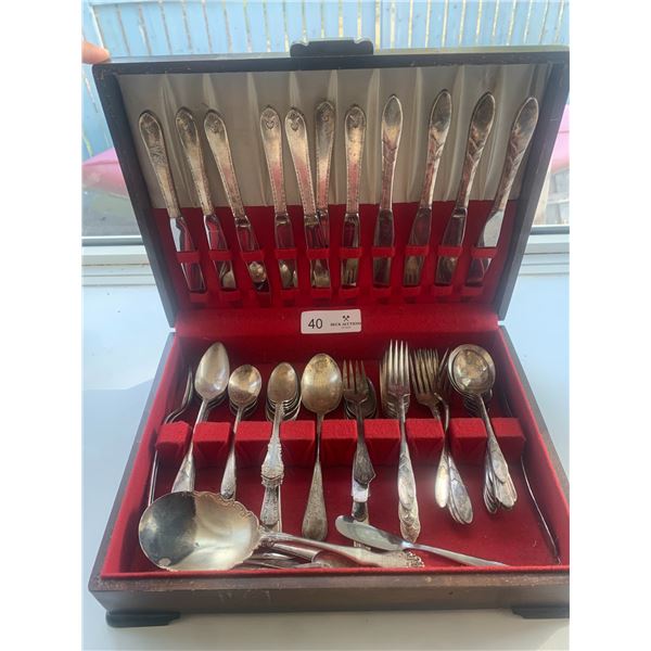 Large Lot of Plate and Stainless Cutlery