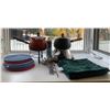 Image 1 : Lot of 2 Fondue Sets, Fondue Fuel, Napkins, and Trivets
