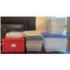 Image 1 : Lot of Empty Plastic Totes and Keepsake Boxes