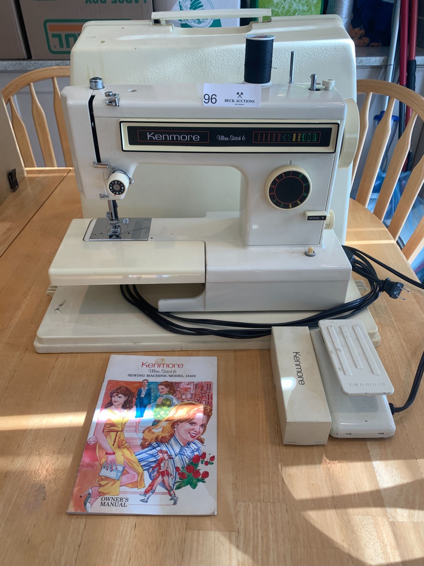 6+ Sewing Machine For Sale Kenmore Ultra-Stitch 6 Sewing Machine with Case and Manual, Model 13402