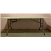 Image 1 : Like New Plastic Folding Table, 72" x 30"