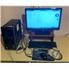 Image 1 : HP Desktop PC, Monitor, and Wired Peripherals, With Windows 7, Tested