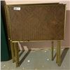 Image 2 : Four Vintage TV Trays with Vintage Folding Card Table