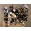 Image 1 : Older Wired Computer Peripherals and Box of Assorted Cords