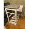 Image 2 : Kitchen Cart, Step Stool, and 2 Waste Bins
