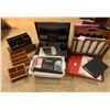 Image 1 : Large Lot of Good Condition Office Supplies, Briefcase, Organizers, and Magazine Holder