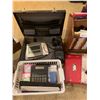Image 3 : Large Lot of Good Condition Office Supplies, Briefcase, Organizers, and Magazine Holder