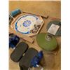 Image 4 : Home Fitness Lot with CableGym System, Scales, Weights, and Crokinole Game