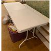 Image 2 : Two Plastic Folding Tables,  71" x 30" x 31" and 48" x 24" x 30"