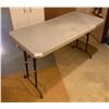 Image 4 : Two Plastic Folding Tables,  71" x 30" x 31" and 48" x 24" x 30"