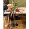 Image 1 : Cleaning Supplies Lot With Brooms, Mops, Gloves, Bag Holders, and More!