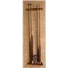 Image 1 : Set of Pool Cues and Pool Accessories (Must Unswcrew Mount from Wall)