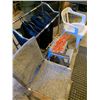 Image 3 : Rolling Chrome Laundry Hamper Plus Chairs Step Stool and Five Cord Winders