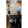 Image 2 : Mixed Lot of Golf Clubs With Bag and Ball Retriever